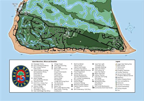 Printable Map Of Bald Head Island